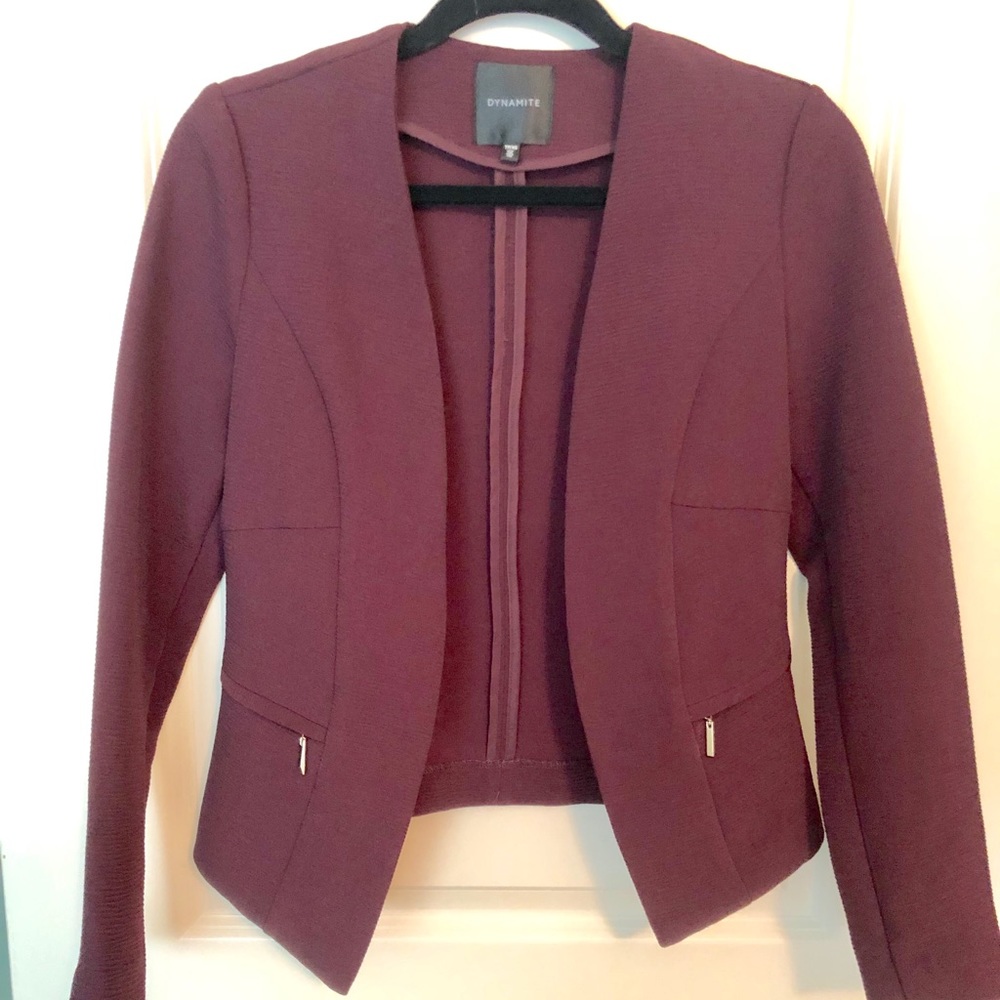 Burgundy Blazer